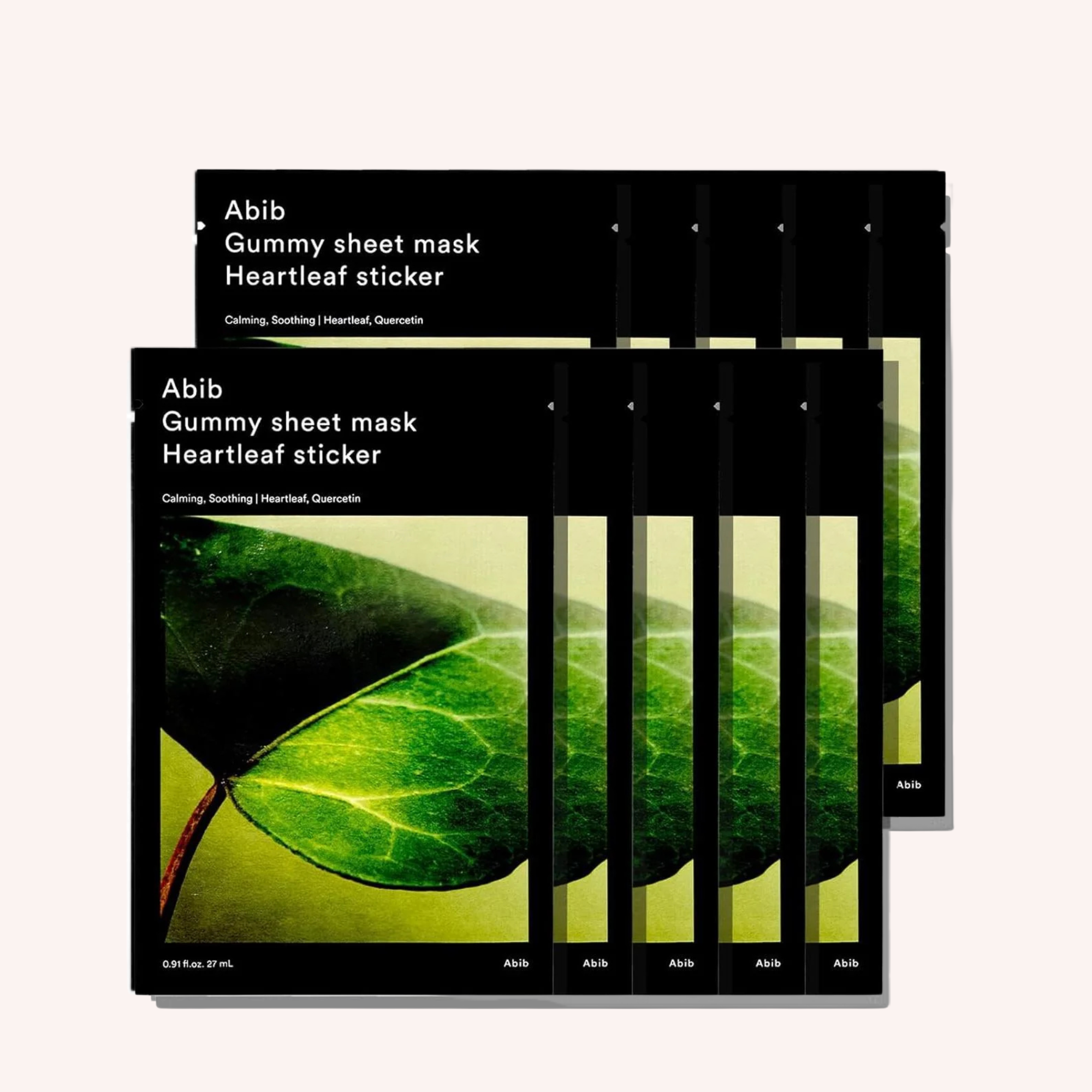 Abib Gummy Sheet Mask Heartleaf Sticker – Soothing Care for Sensitive Skin – 27ml x 10 sheets