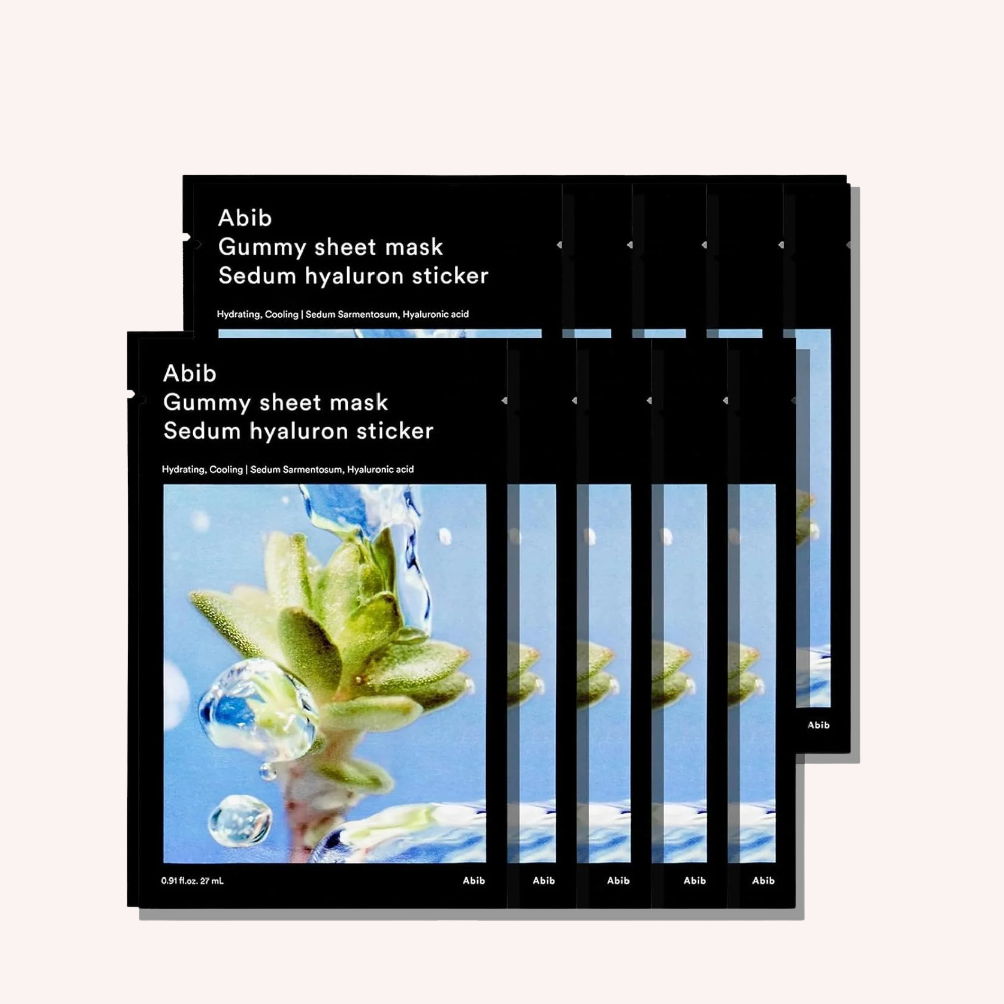 Abib Gummy Sheet Mask Sedum Hyaluron Sticker – Deep Hydration & Cooling Care – 27ml x 10 Sheets