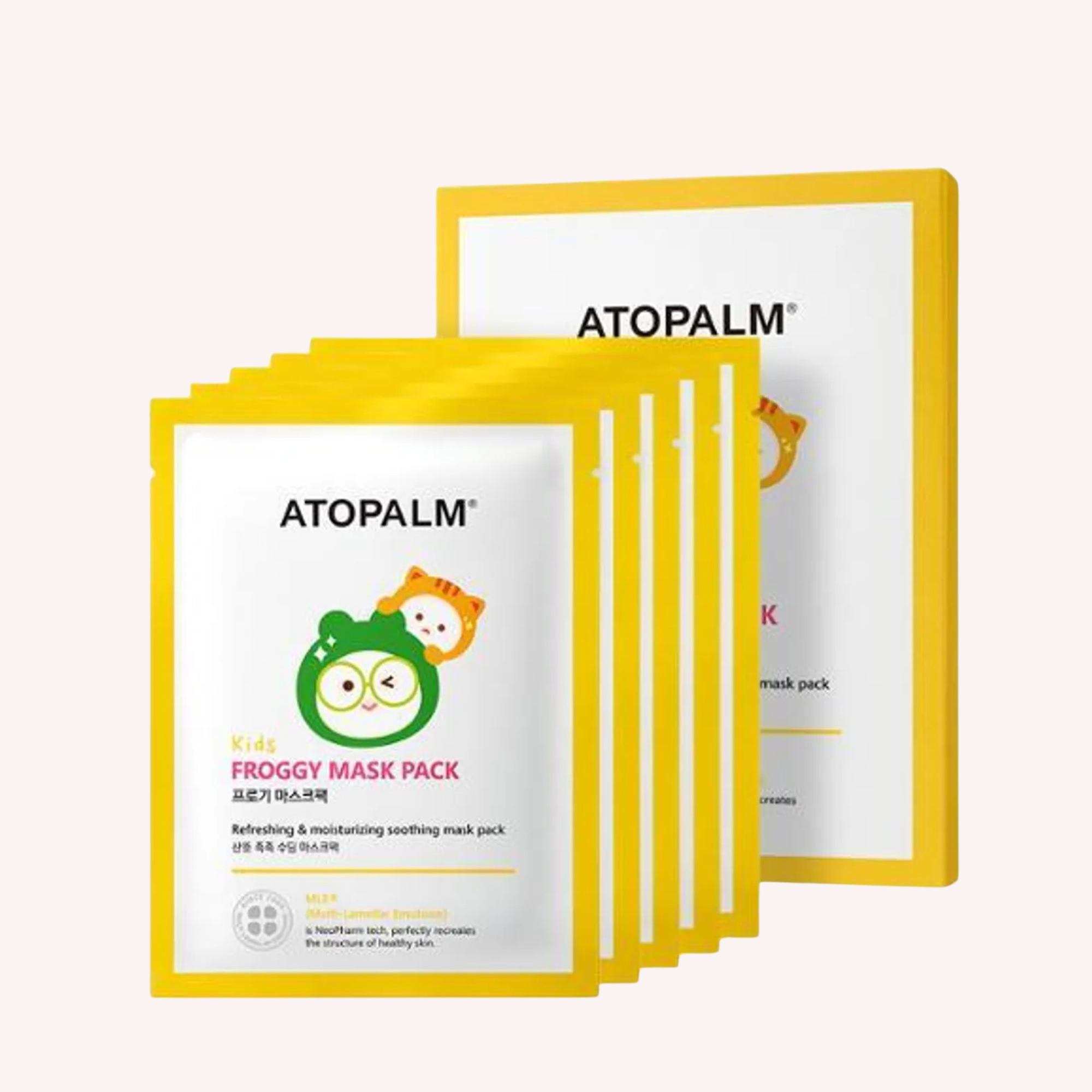 Atopalm-Kids Froggy Mask Pack Sheet 15g x 5 sheets
