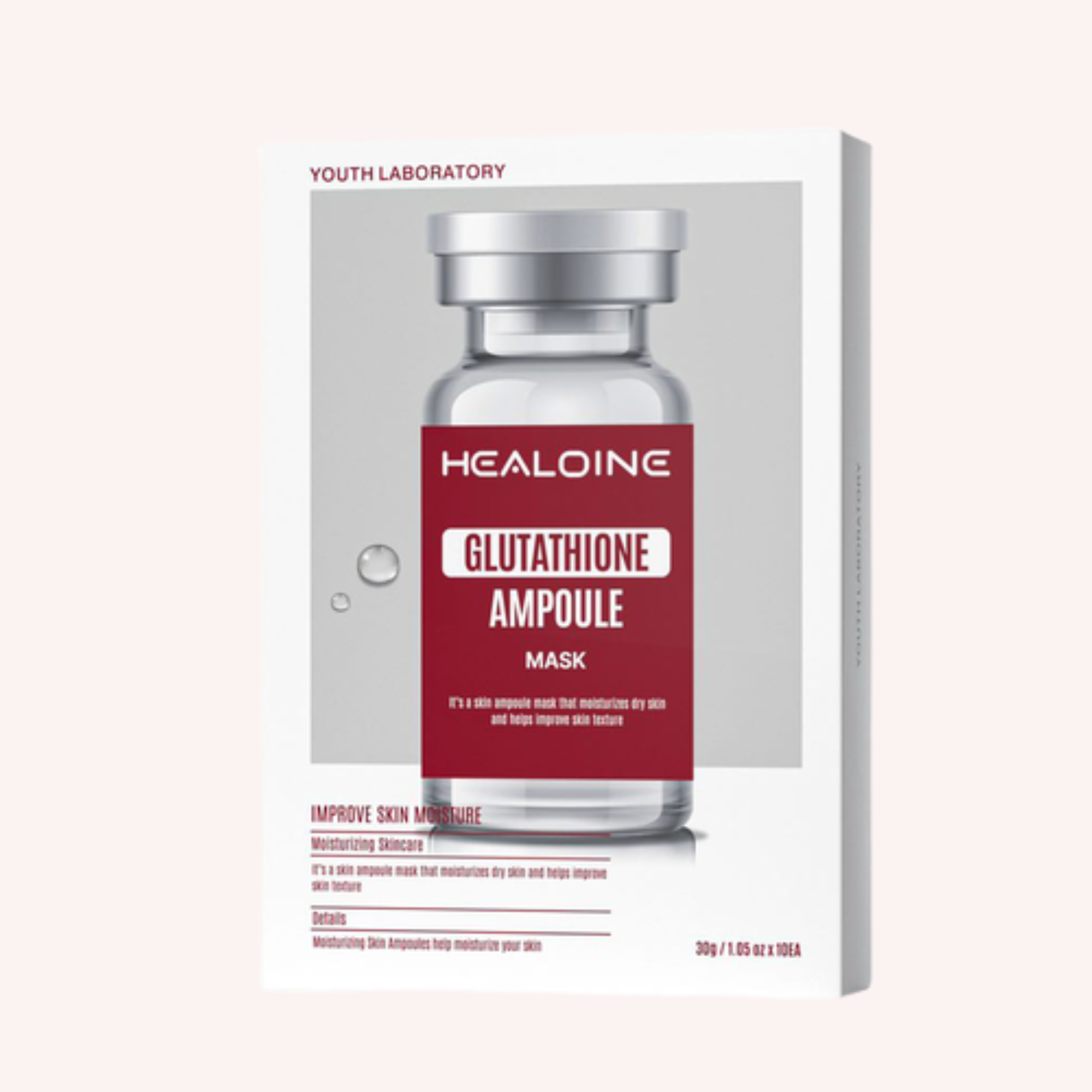 HEALOINE Glutathione Ampoule Mask 30g*10 pieces