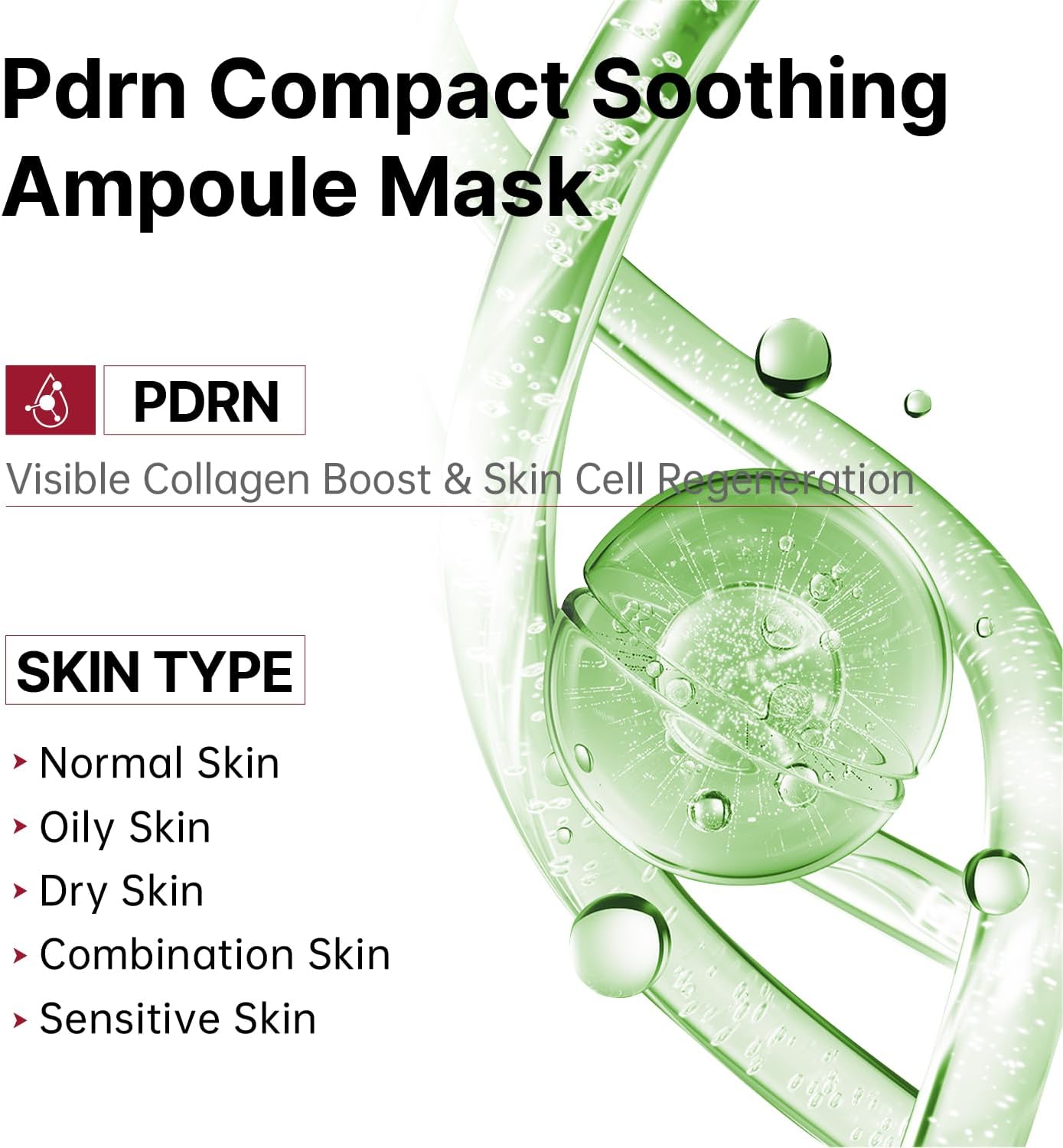 Healoine PDRN Compact Soothing Ampoule Mask 30g*10 pieces