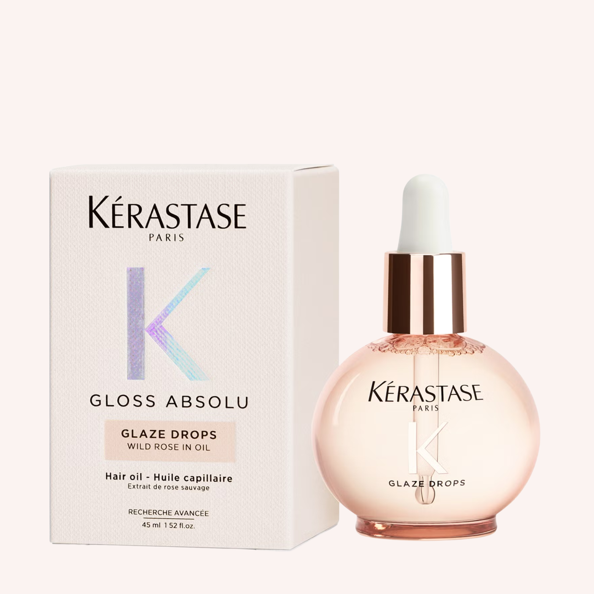 Kérastase Gloss Absolu Glaze Drops Hair Oil with Wild Rose 45ml