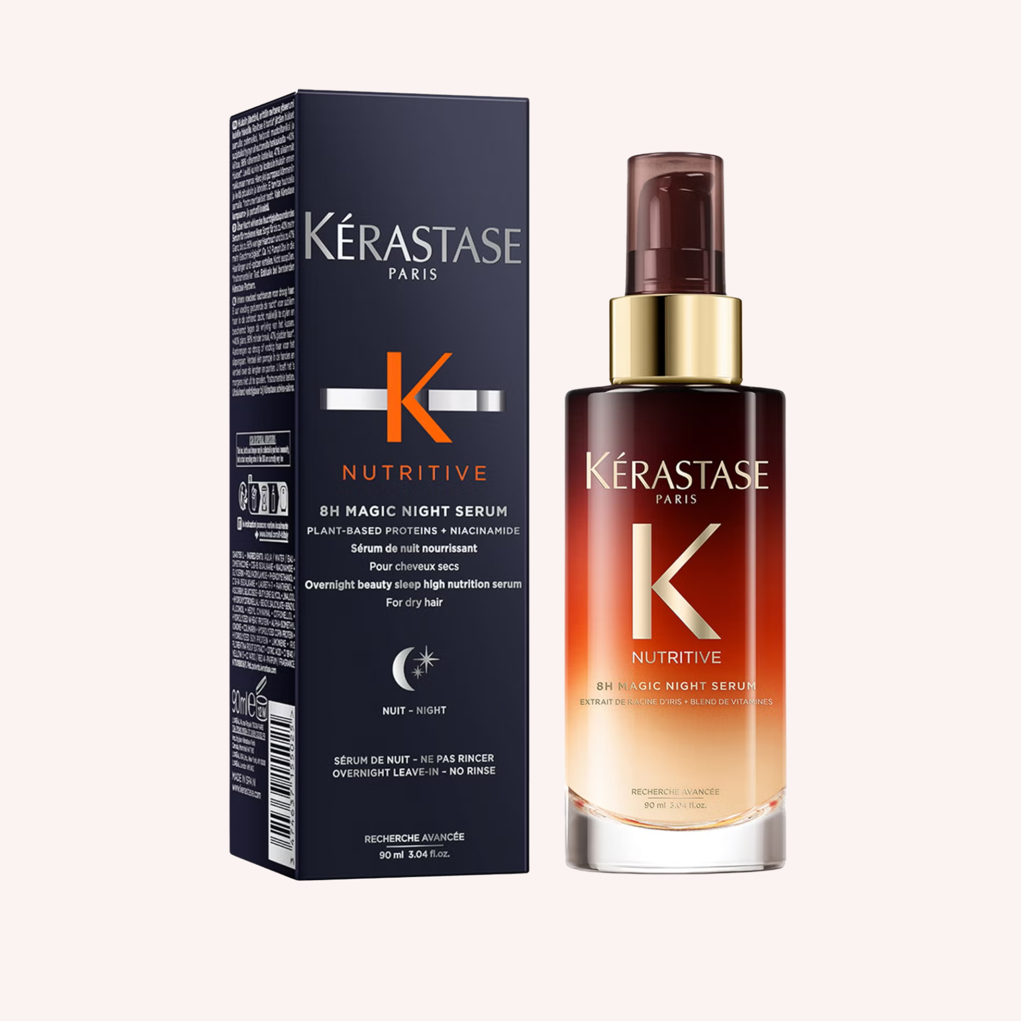 Kérastase Nutritive Nourishing Hair Serum With Niacinamide, Overnight Leave-In Treatment for Dry Hair 90ml