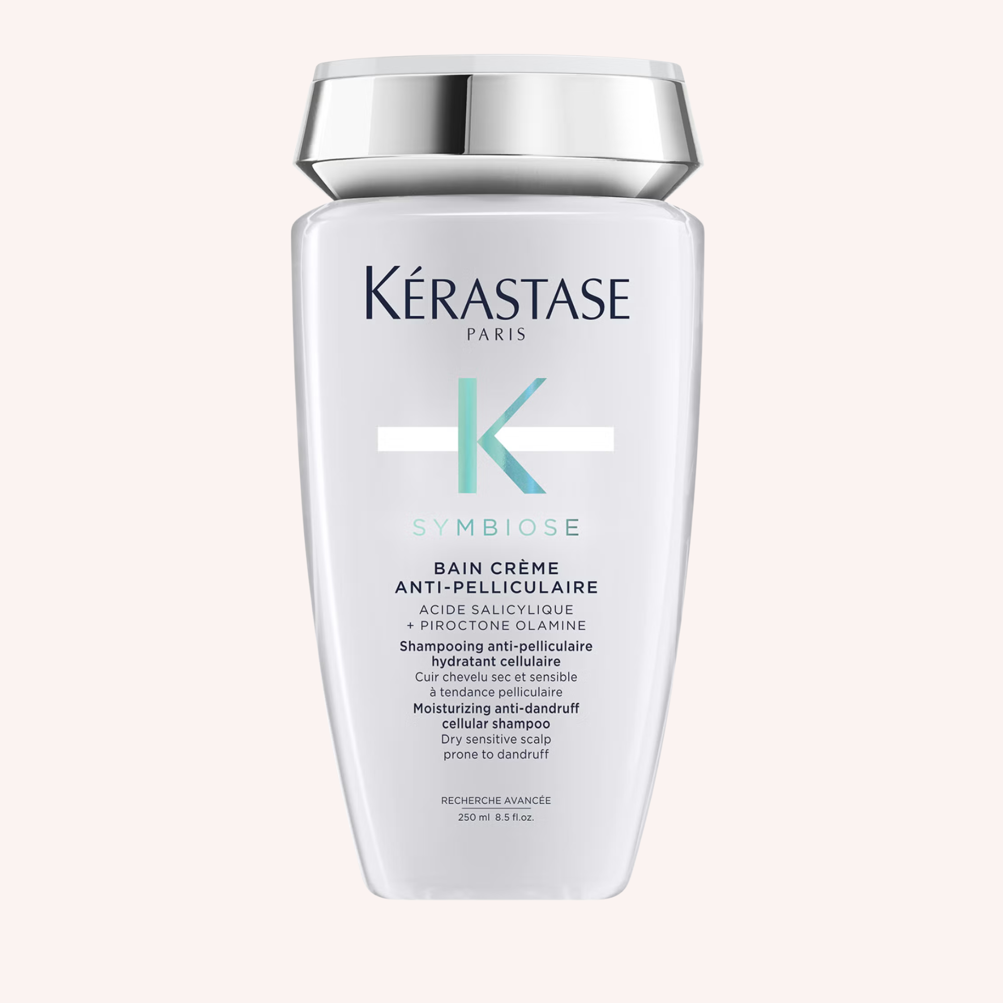 Kérastase Symbiose Moisturising Anti-Dandruff Cellular Shampoo, For Dry Sensitive Scalp, Prone To Dandruff, 250ml