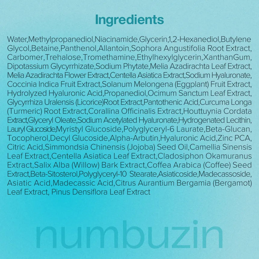 Numbuzin No.1 Pantothenic B5 Hyaluronic Active Clear Mask – 26ml x 5 Sheets | Deep Moisture & Acne-Friendly Calming Care