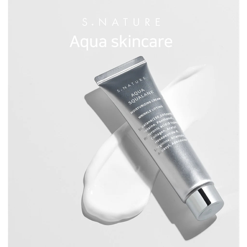 S.NATURE Aqua Squalane Moisturising Cream - 60ml | Deep Hydration & Skin Elasticity