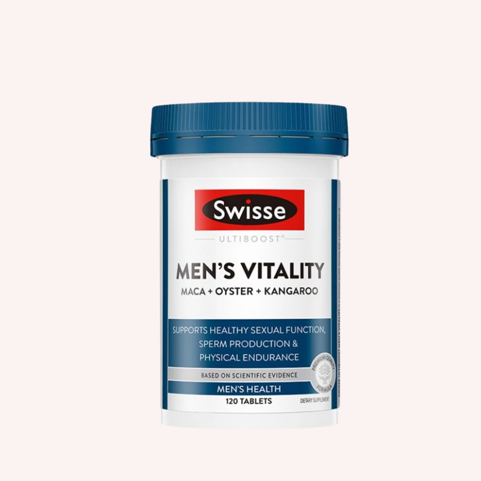 Swisse Men's Vitality Health Support With Maca + Oyster + Kangaroo 120 Tablets