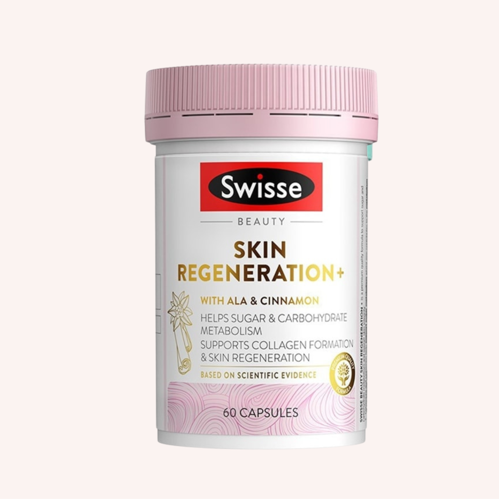 Swisse Skin Regeneration 60 tablets Sweet Craving Support Formula with Niacinamide, Collagen, Anthocyanins, and Vitamin C