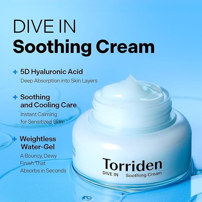 Torriden Dive-In Low Molecular Hyaluronic Acid Soothing Cream 100ml