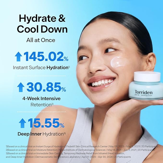 Torriden Dive-In Low Molecular Hyaluronic Acid Soothing Cream 100ml
