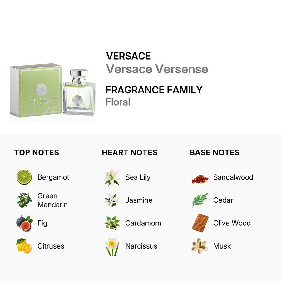 Versace Versence by Eau de Toilette Spray for Women 30ml/50ml/100ml