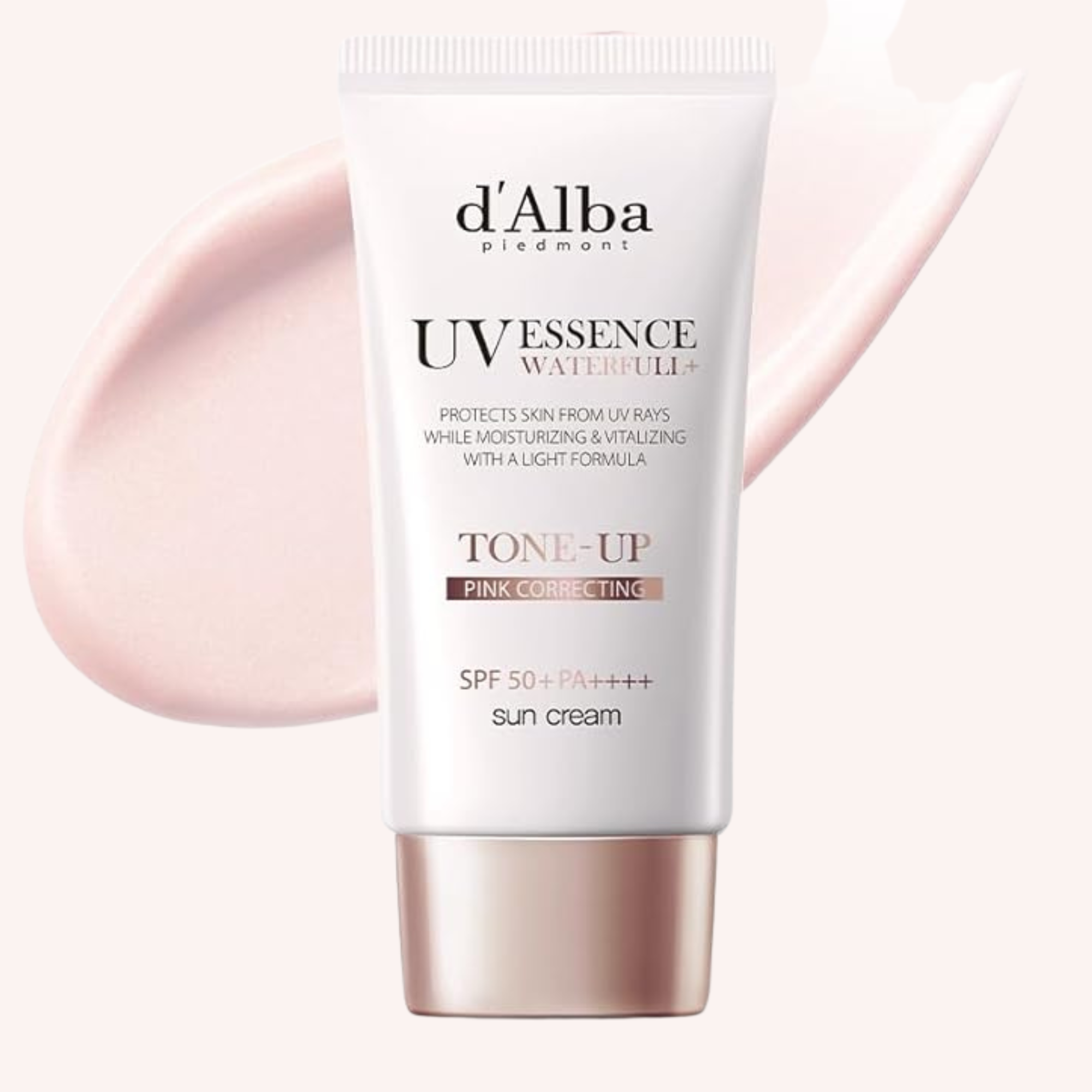 d'Alba UV Essence Waterfull Tone-Up Pink Correcting Sunscreen SPF 50+ 50ml