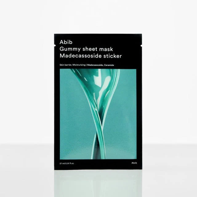Abib Gummy Sheet Mask Madecassoside Sticker- Hydration & Absorption 27ml x 10 sheets