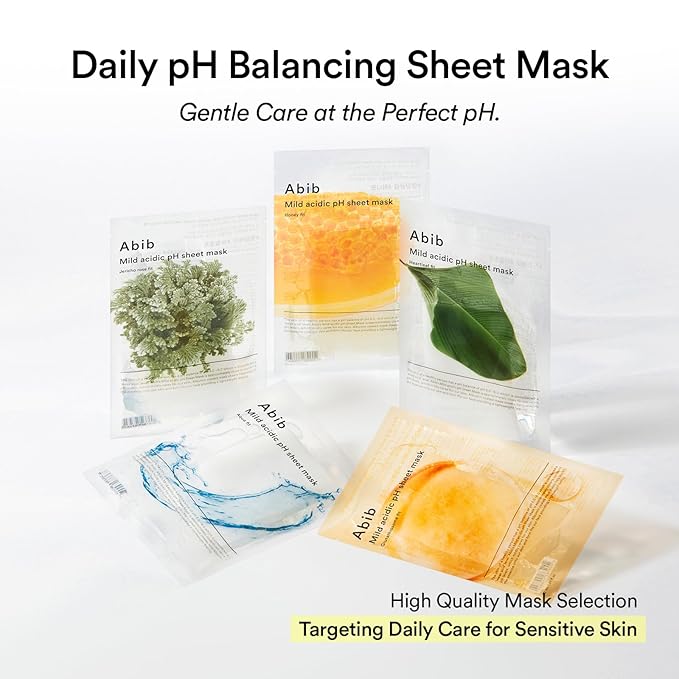 Abib MIld Acidic pH Sheet Mask Glutathiosome Fit 30ml x 10 sheets