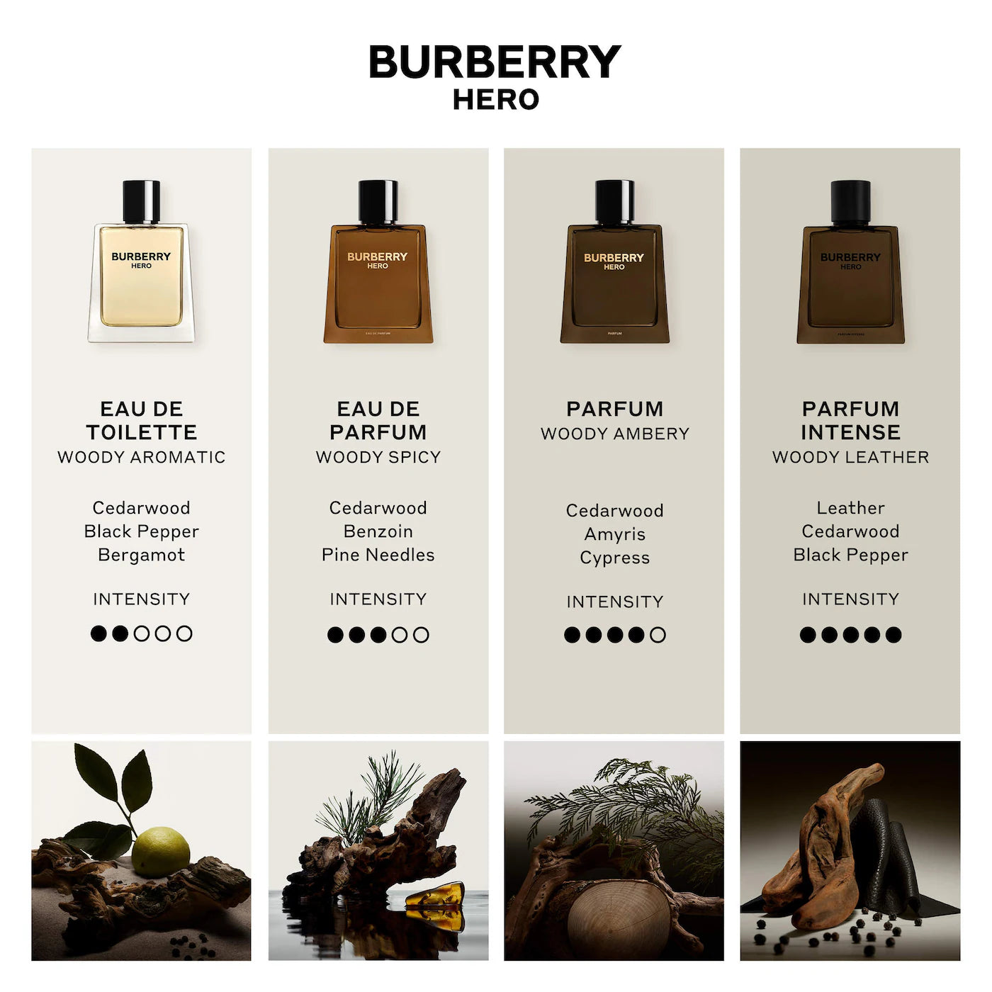 BURBERRY Hero Eau de Parfum with Pine & Cedarwood 50ml/100ml