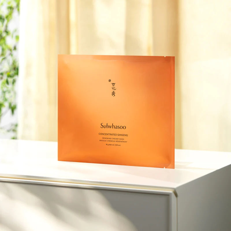Concentrated Ginseng Renewing Creamy Mask Hydrate & Improve Tone 18g x5 sheets