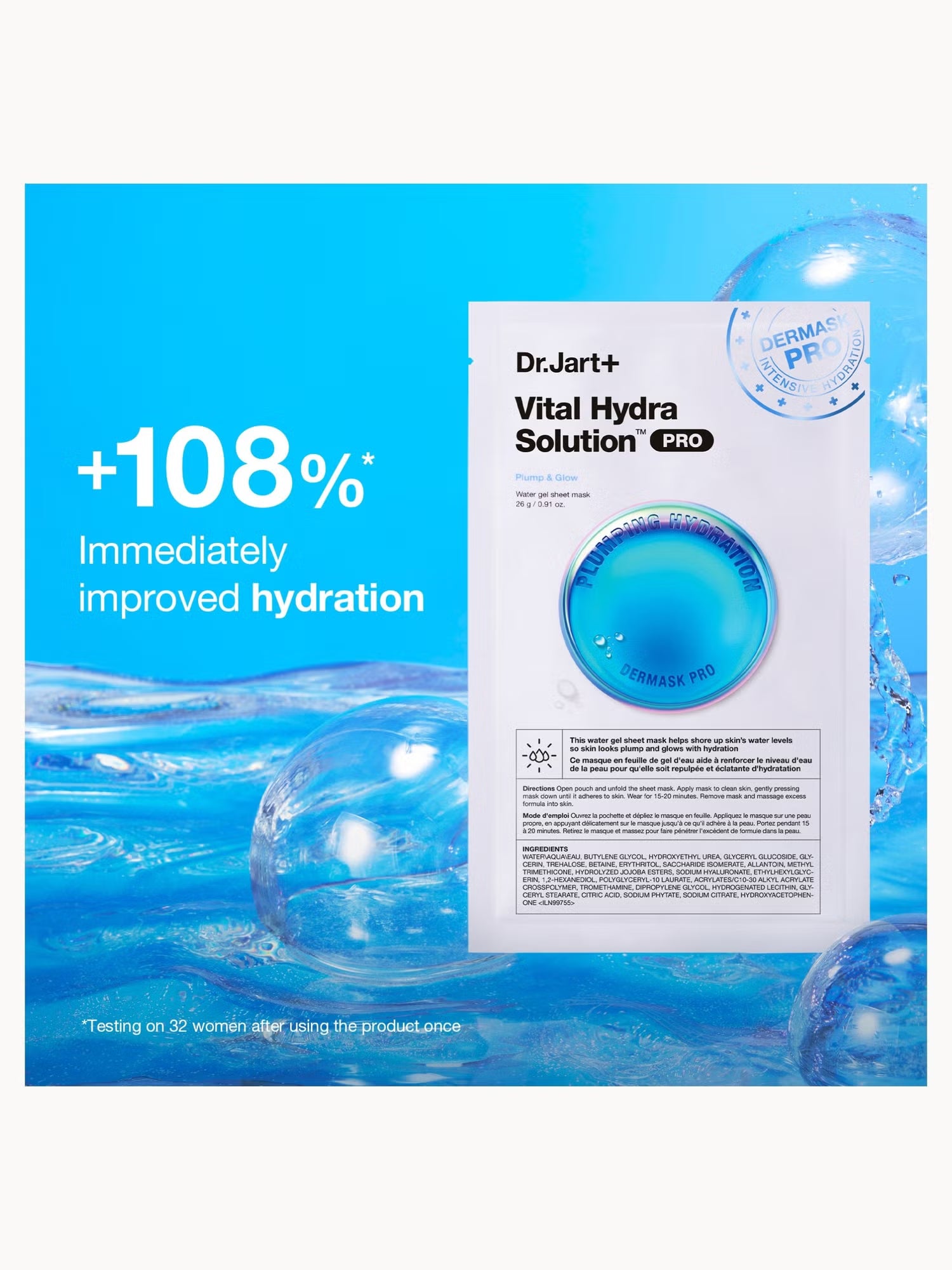 Dr.Jart+ Vital Hydra Solution Pro Face Mask 26g×5 sheets
