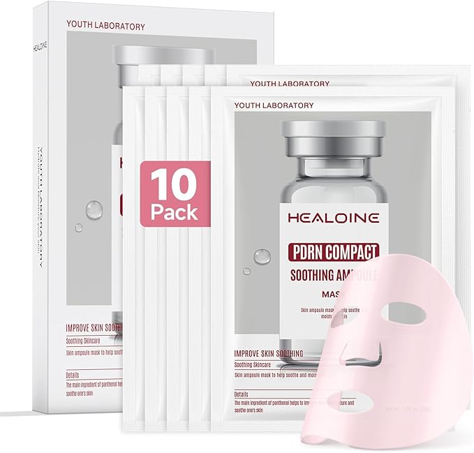 Healoine PDRN Compact Soothing Ampoule Mask 30g*10 pieces
