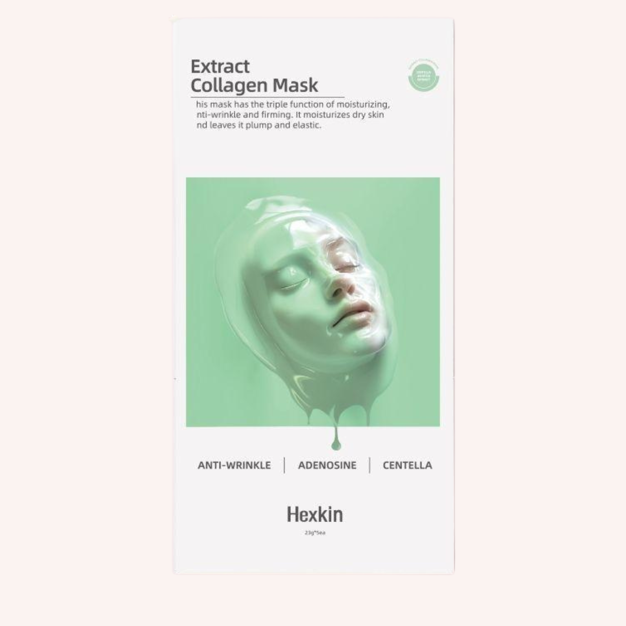 Hexkin Extract Collagen Mask Set 23g×5sheets