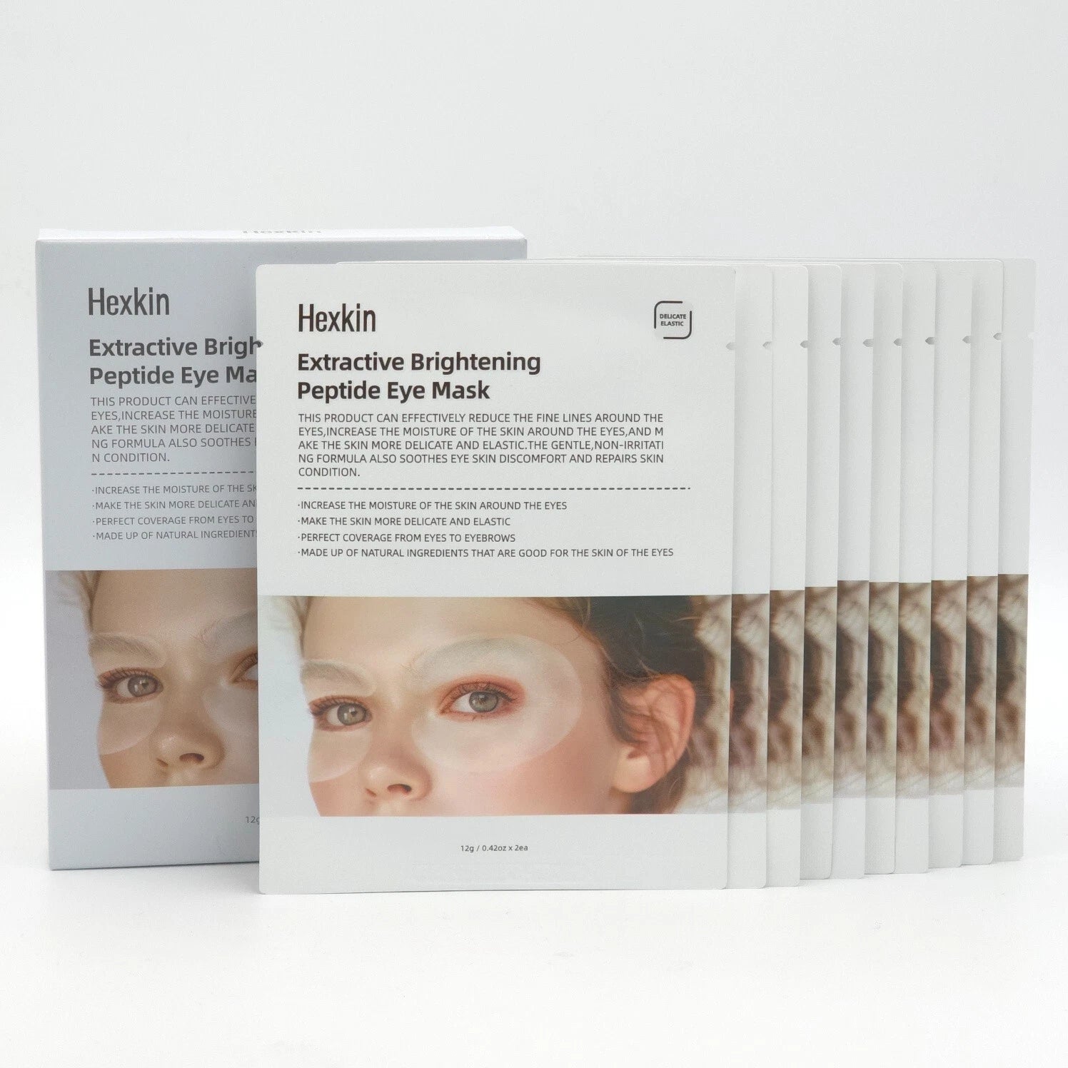 Hexkin Extractive Brightening Peptide Eye Mask 12g x 10sheets