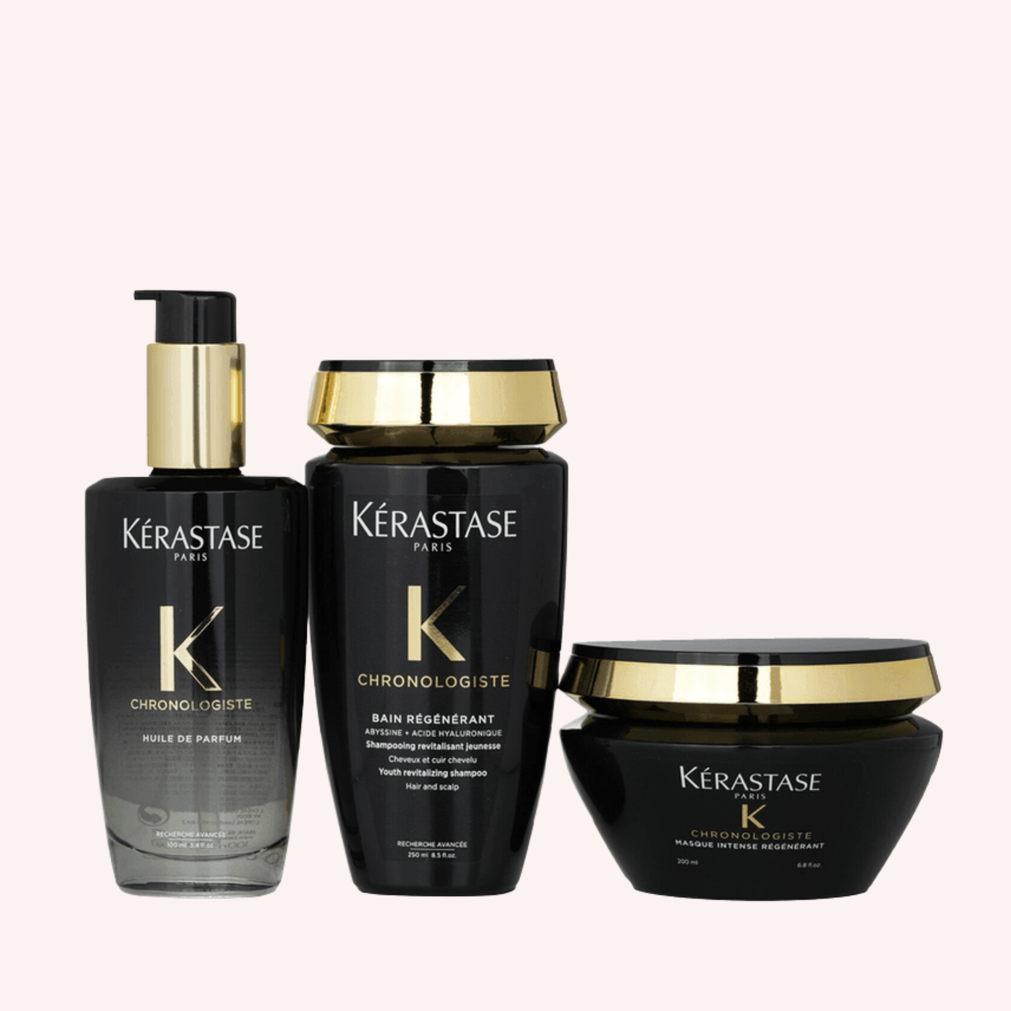 Kérastase Chronologiste Repair Set -Shampoo 250ml+Hair Mask 200ml+Hair Oil 75ml