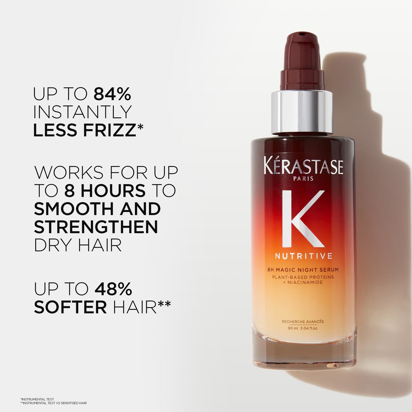 Kérastase Nutritive Nourishing Hair Serum With Niacinamide, Overnight Leave-In Treatment for Dry Hair 90ml