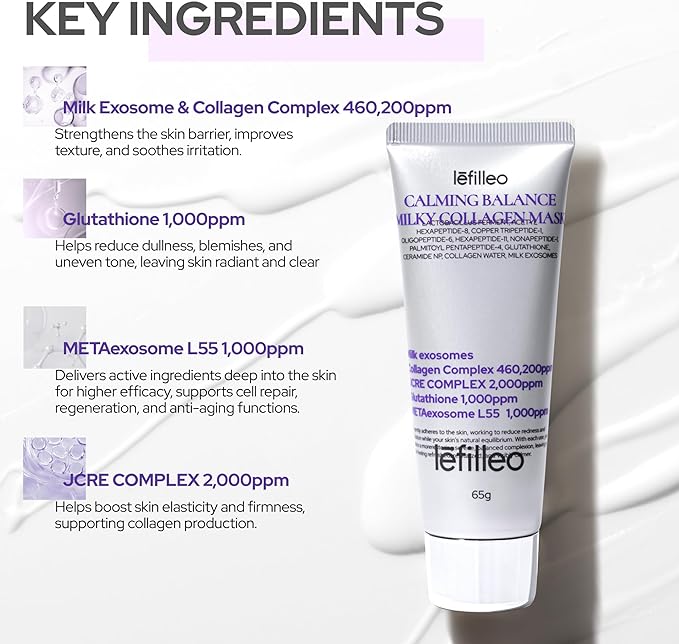 Lefilleo Calming Balance Milky Collagen Mask 65g