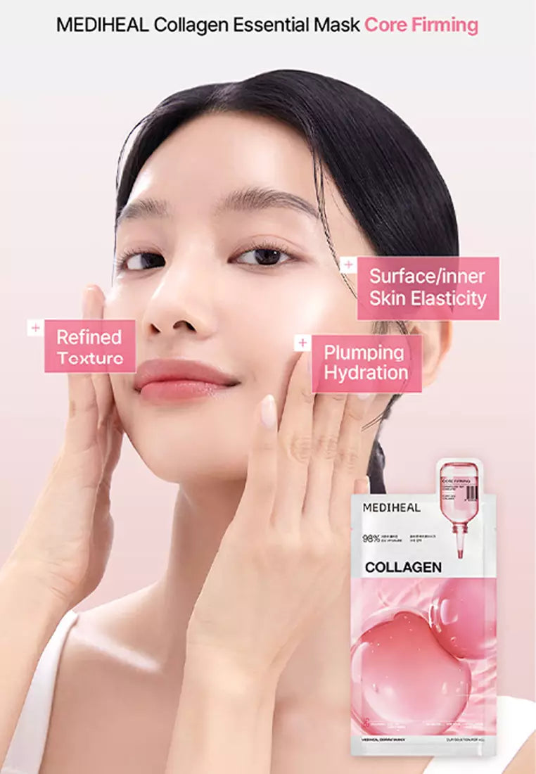 MEDIHEAL Collagen Essential Mask Sheet Core Firming 24ml×11 sheets