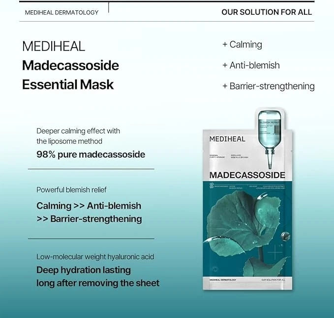 MEDIHEAL Madecassoside Essential Mask Sheet Blemish Repair 24g×11sheets