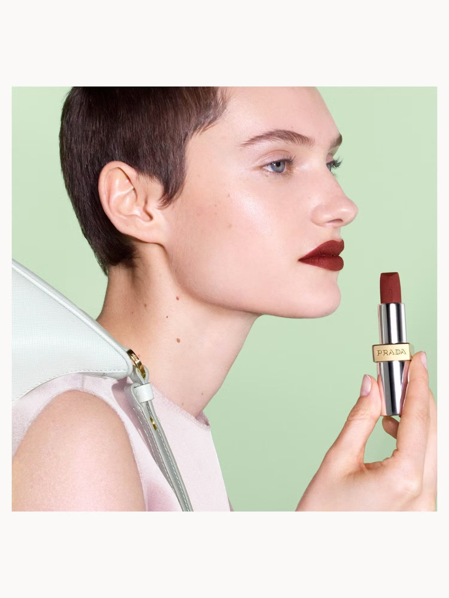 Prada Monochrome Hyper Matte Lipstick R29 - Pompei