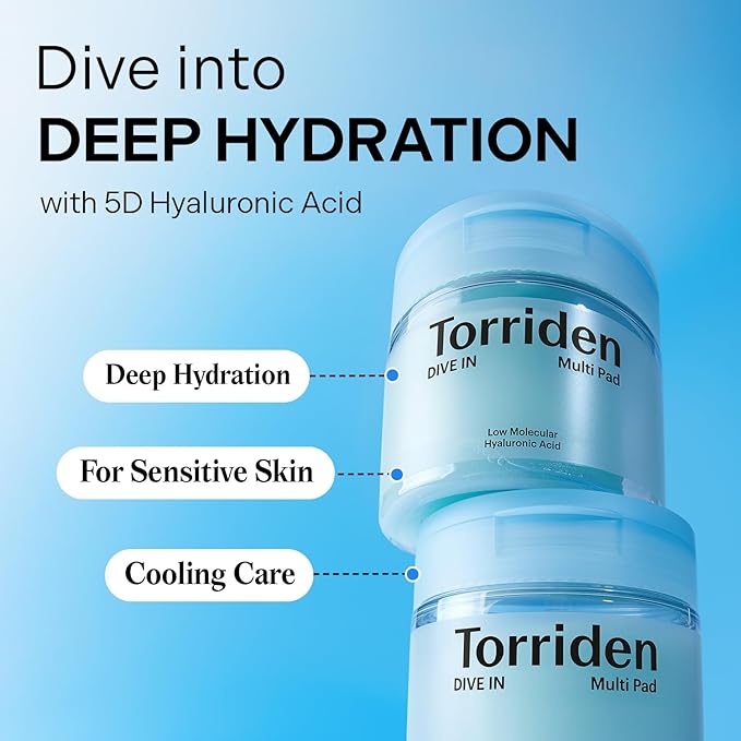 Torriden DIVE-IN Low Molecular Hyaluronic Acid Multi Pad 80pcs