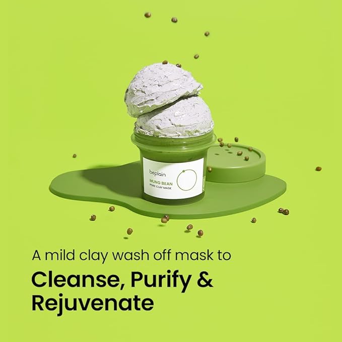 Beplain Mung Bean Pore Clay Mask Pack 120mL