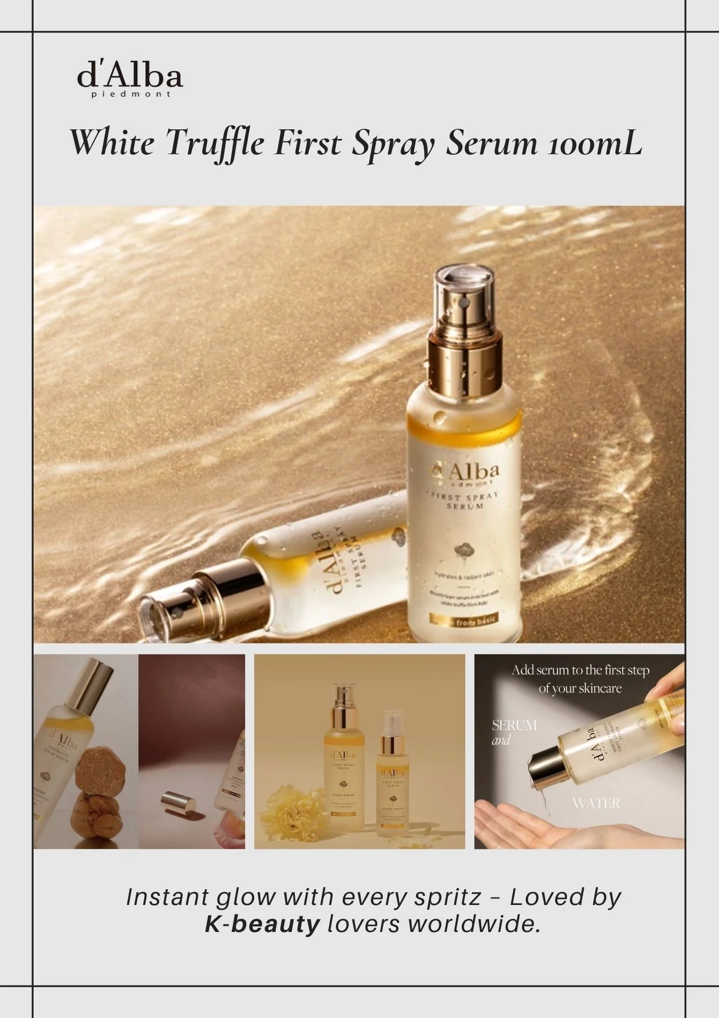 d'Alba  White Truffle First Spray Serum 100ml